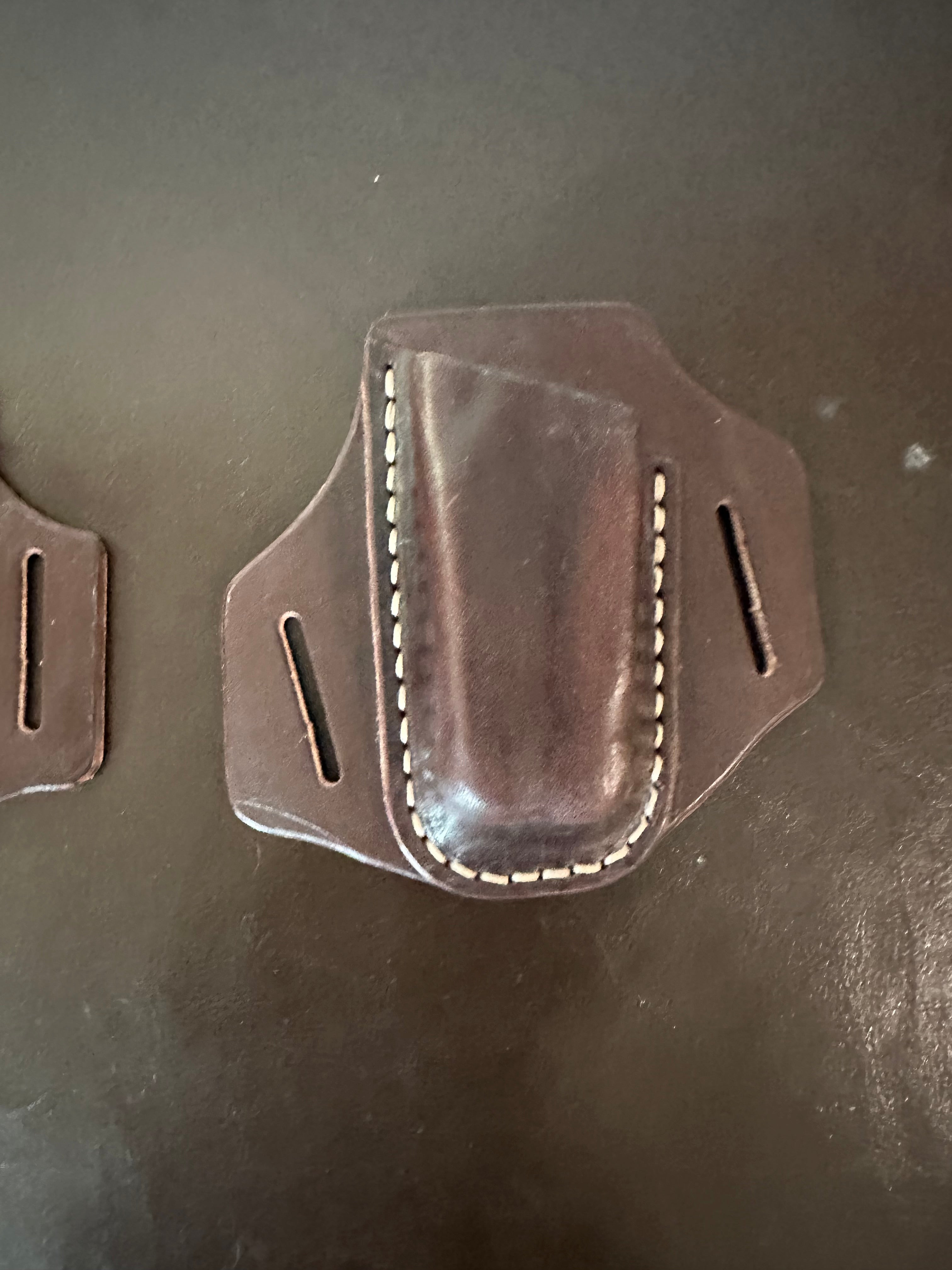 Hand-Stitched Leatherman Wave Belt Sheath