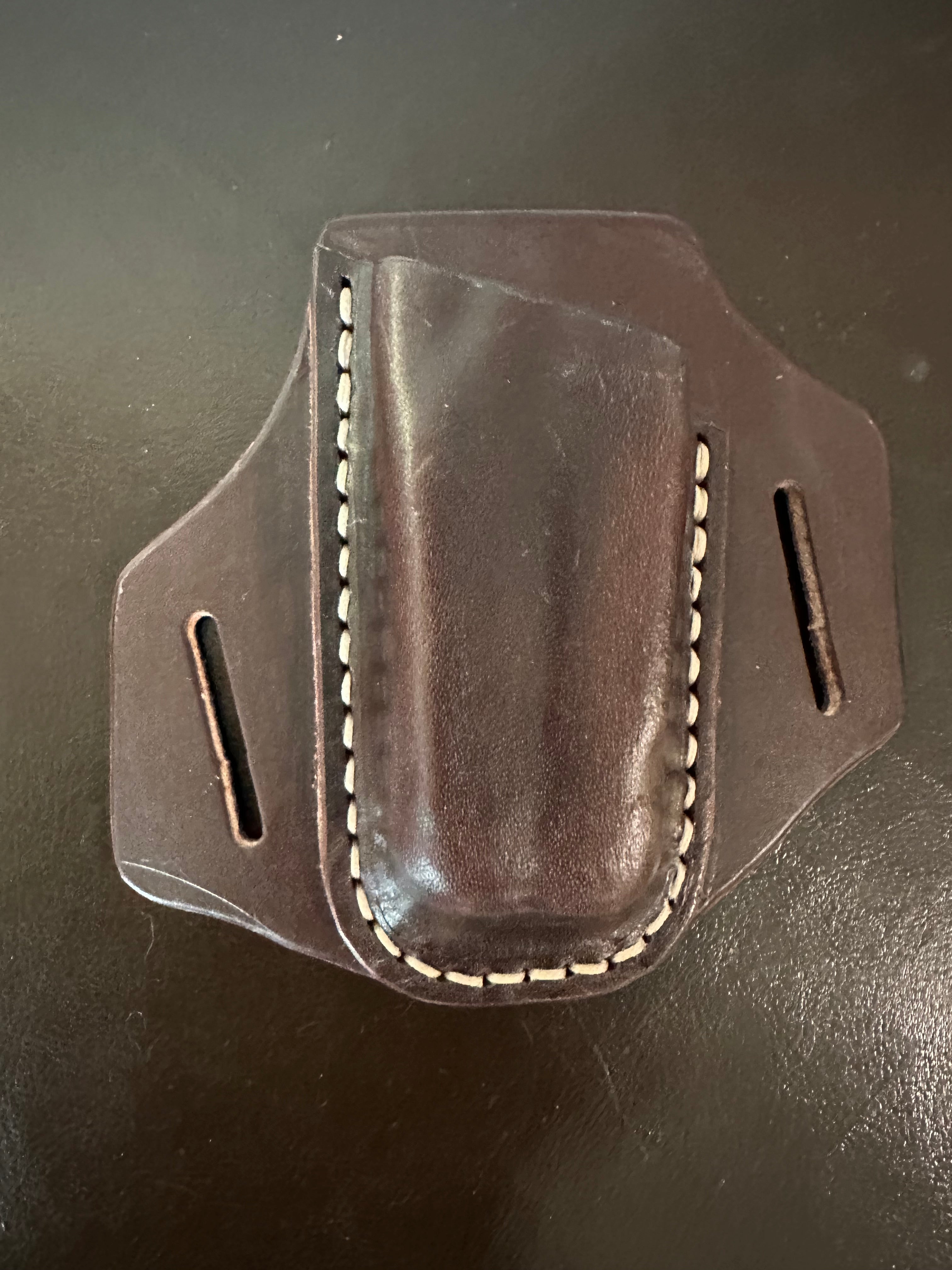 Hand-Stitched Leatherman Wave Belt Sheath