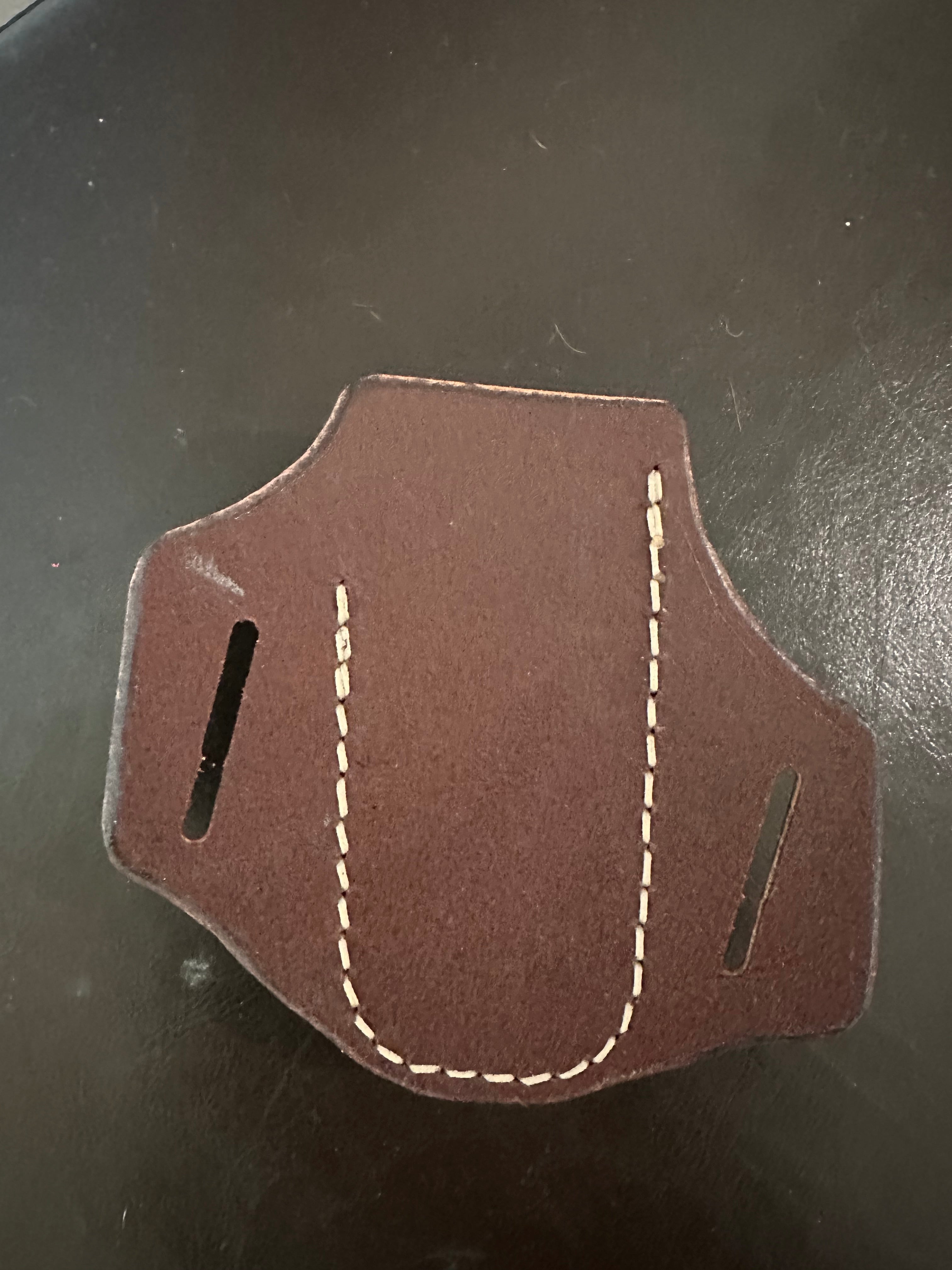 Hand-Stitched Leatherman Wave Belt Sheath